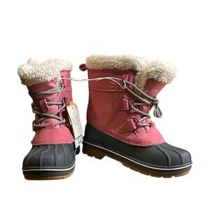 Cat & Jack girls pink waterproof boots